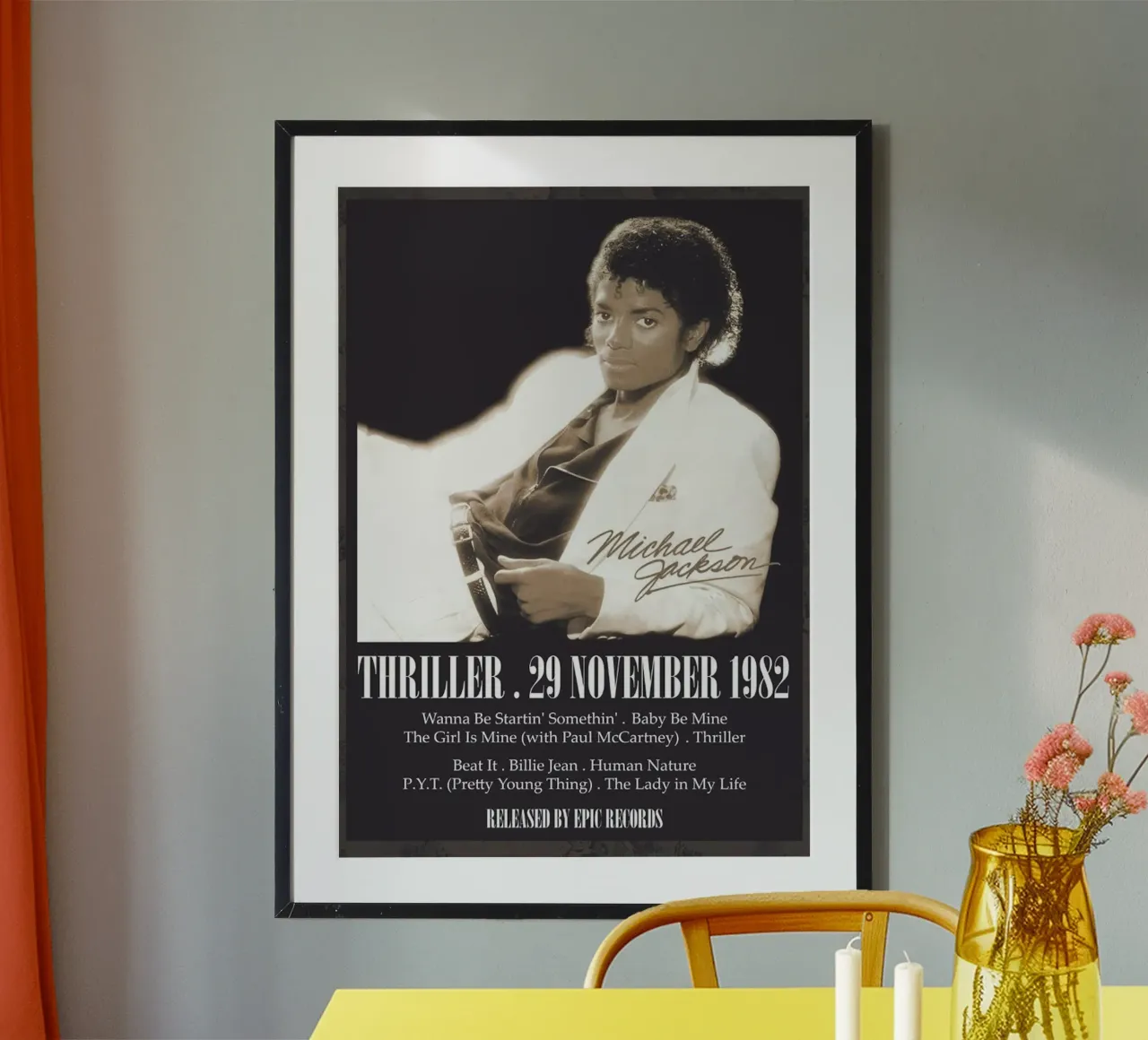 Michael Jackson – Thriller carta hahnemühle da Attaboy Dsgn