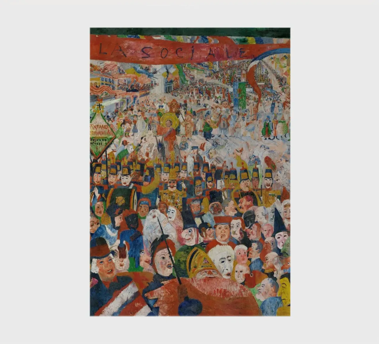 Christ's Entry Into Brussels in 1889 - James Ensor Art Print notebook by Venus Art