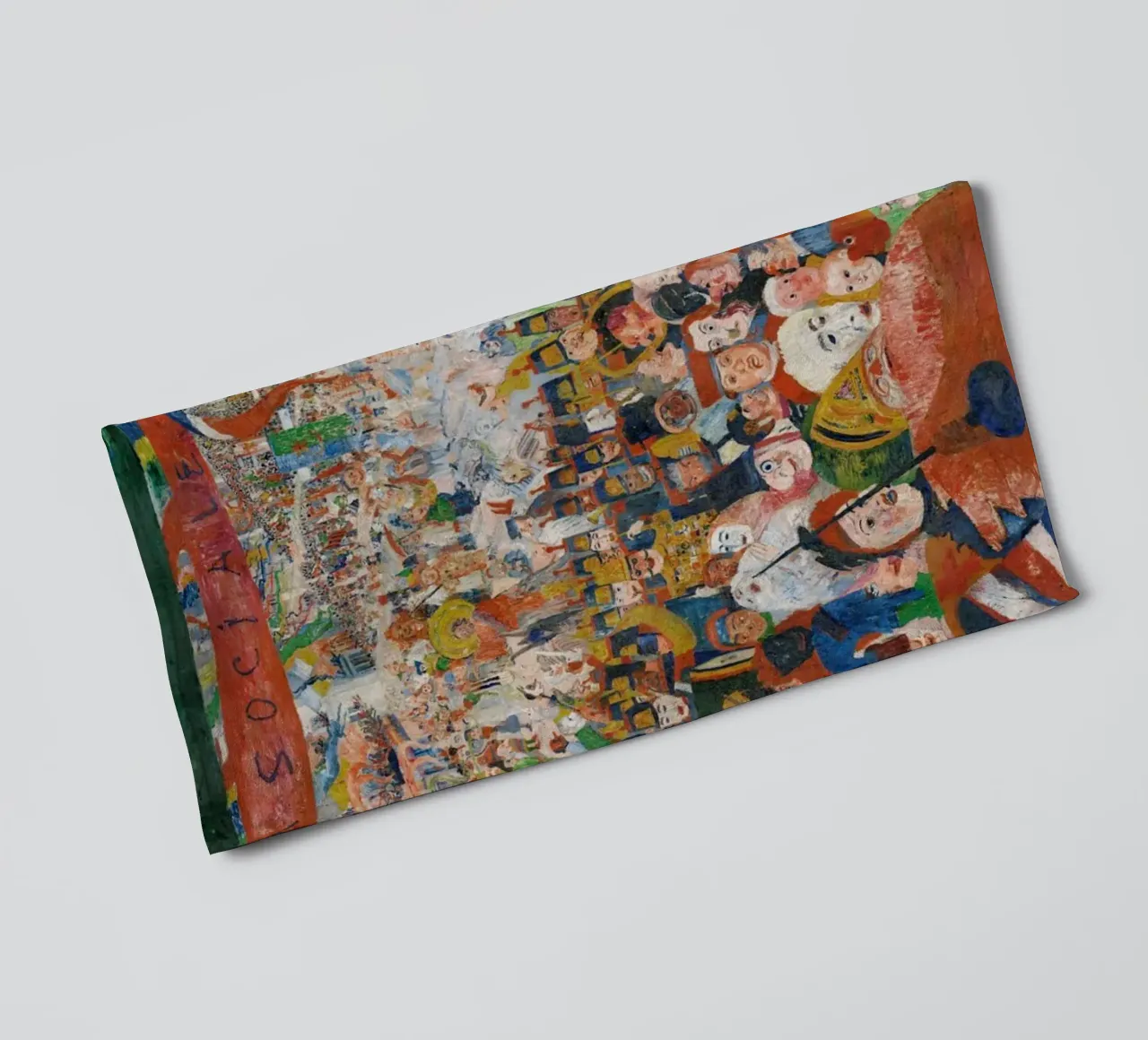 Christ's Entry Into Brussels in 1889 - James Ensor Art Print towel by Venus Art