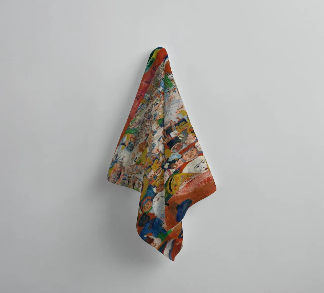 Christ's Entry Into Brussels in 1889 - James Ensor Art Print towel by Venus Art