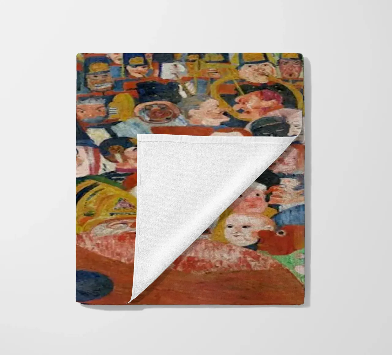 Christ's Entry Into Brussels in 1889 - James Ensor Art Print beach towel by Venus Art