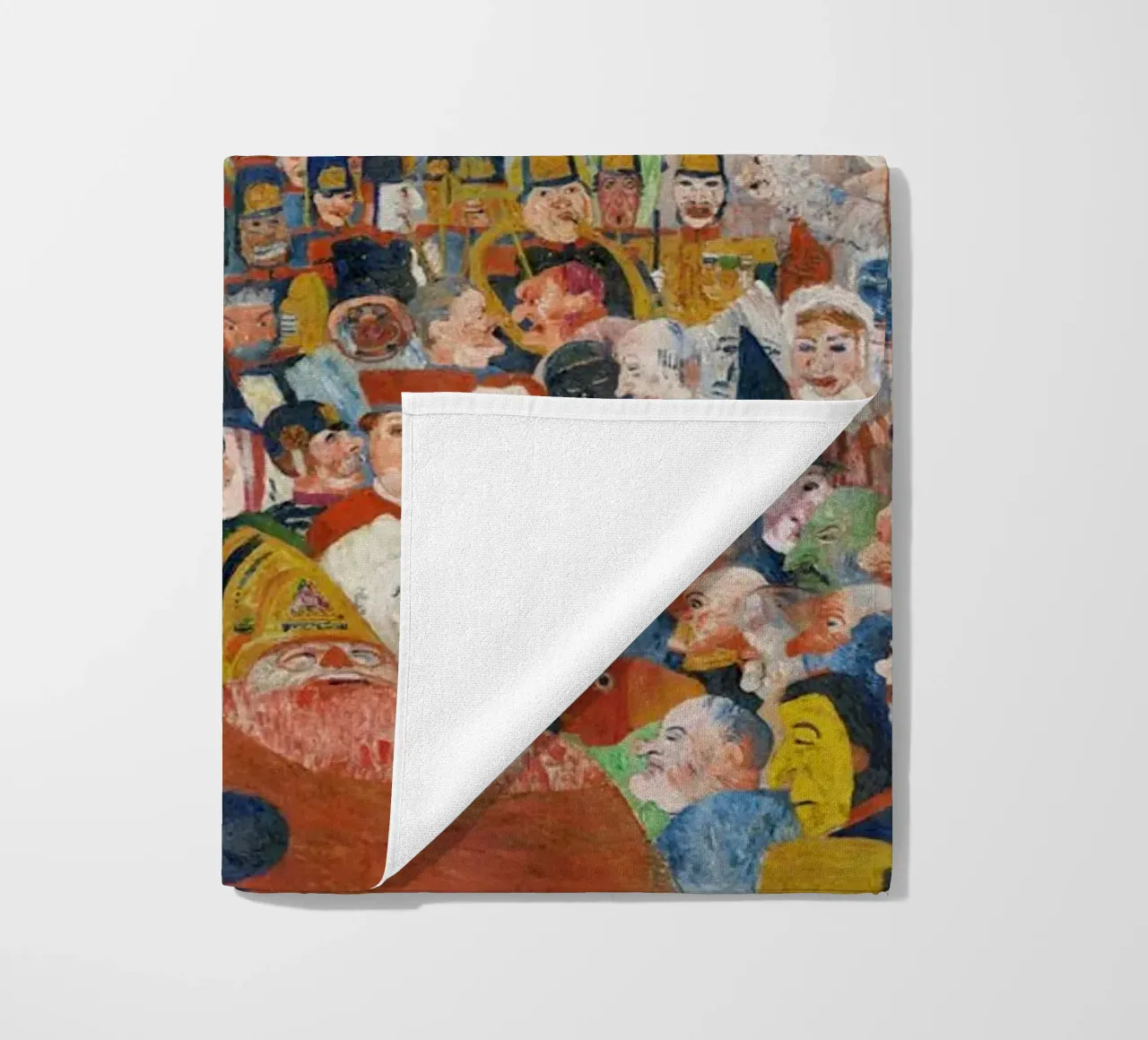 Christ's Entry Into Brussels in 1889 - James Ensor Art Print beach towel by Venus Art