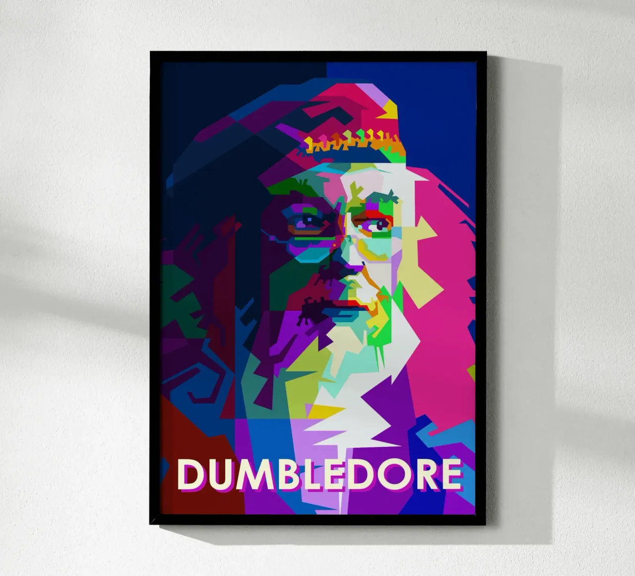 Silente Film Personaggi WPAP Trending Now poster con telaio in legno da Artkreator