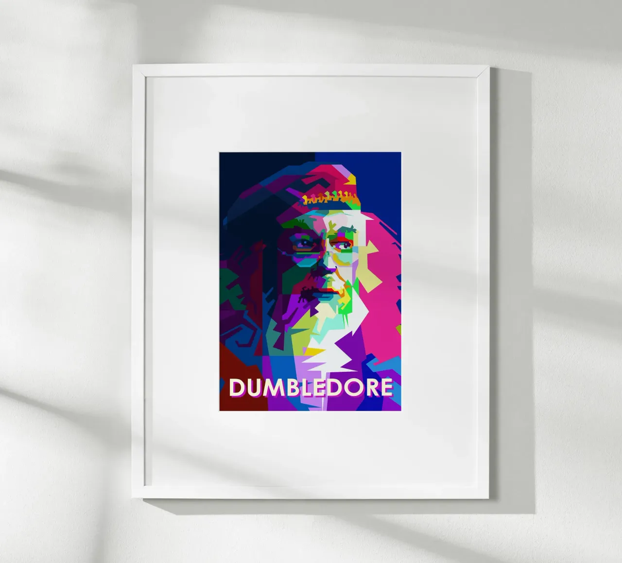 Silente Film Personaggi WPAP Trending Now poster con telaio in legno da Artkreator