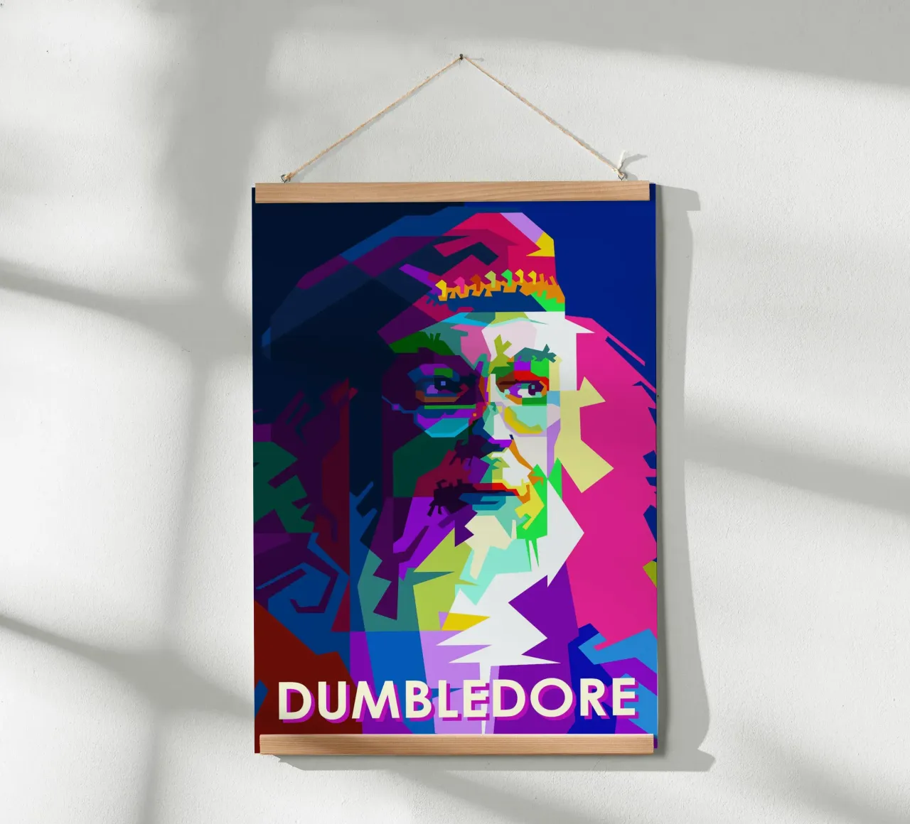 Silente Film Personaggi WPAP Trending Now poster con telaio in legno da Artkreator
