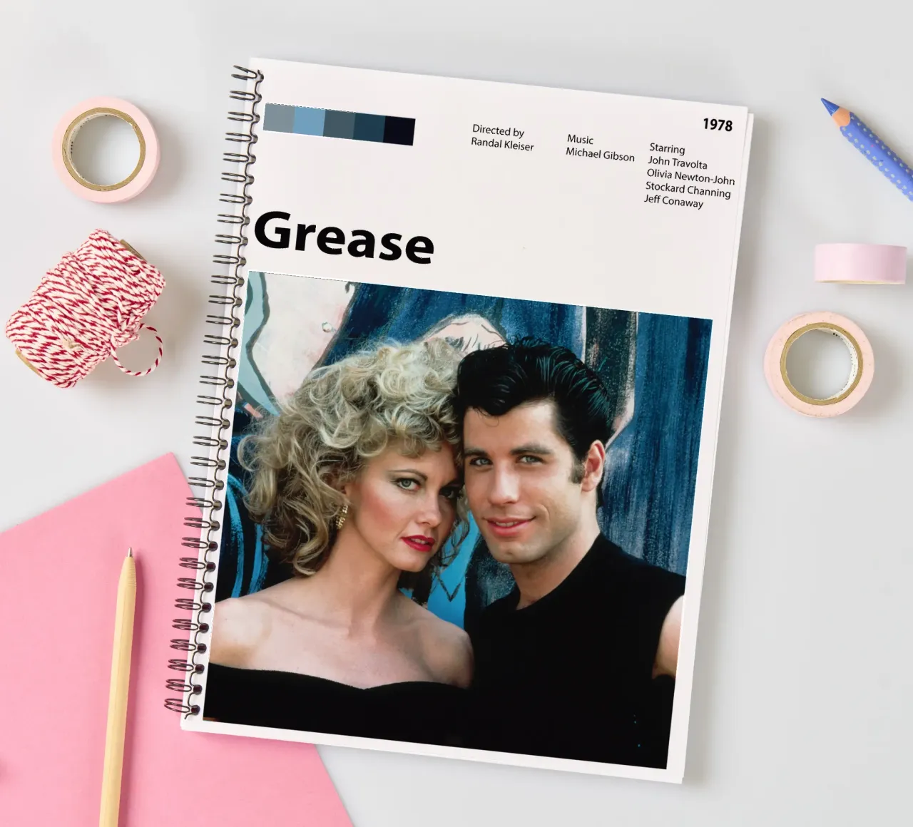 Grease spiral notebook by 🎞 The Movie Wall
