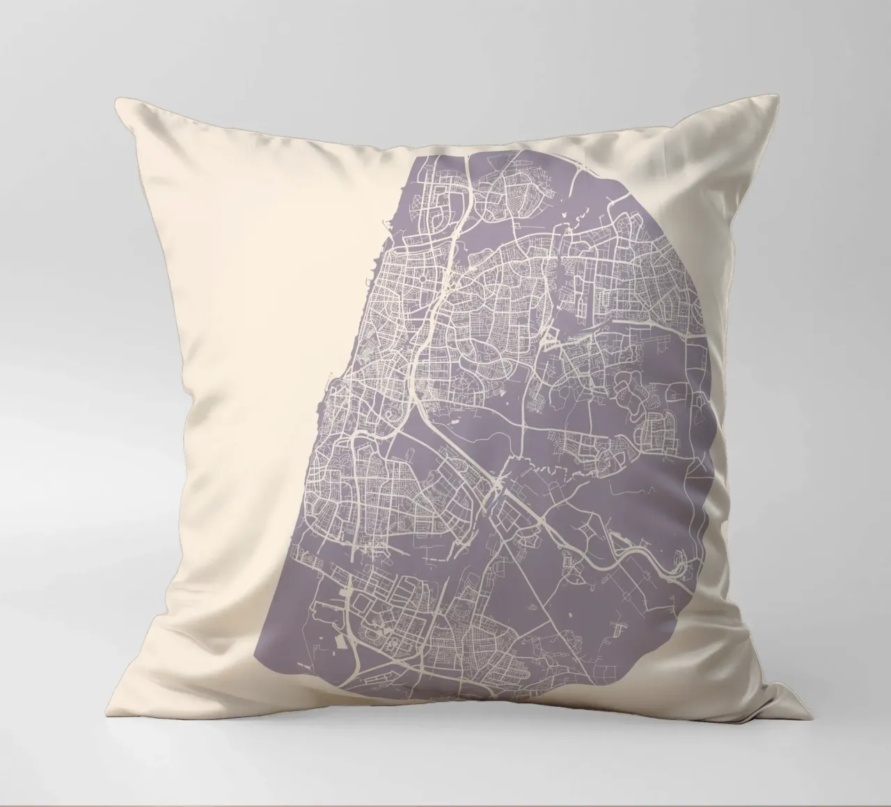 Tel Aviv  Half Circle View - City Circles cuscino da MOOODZART