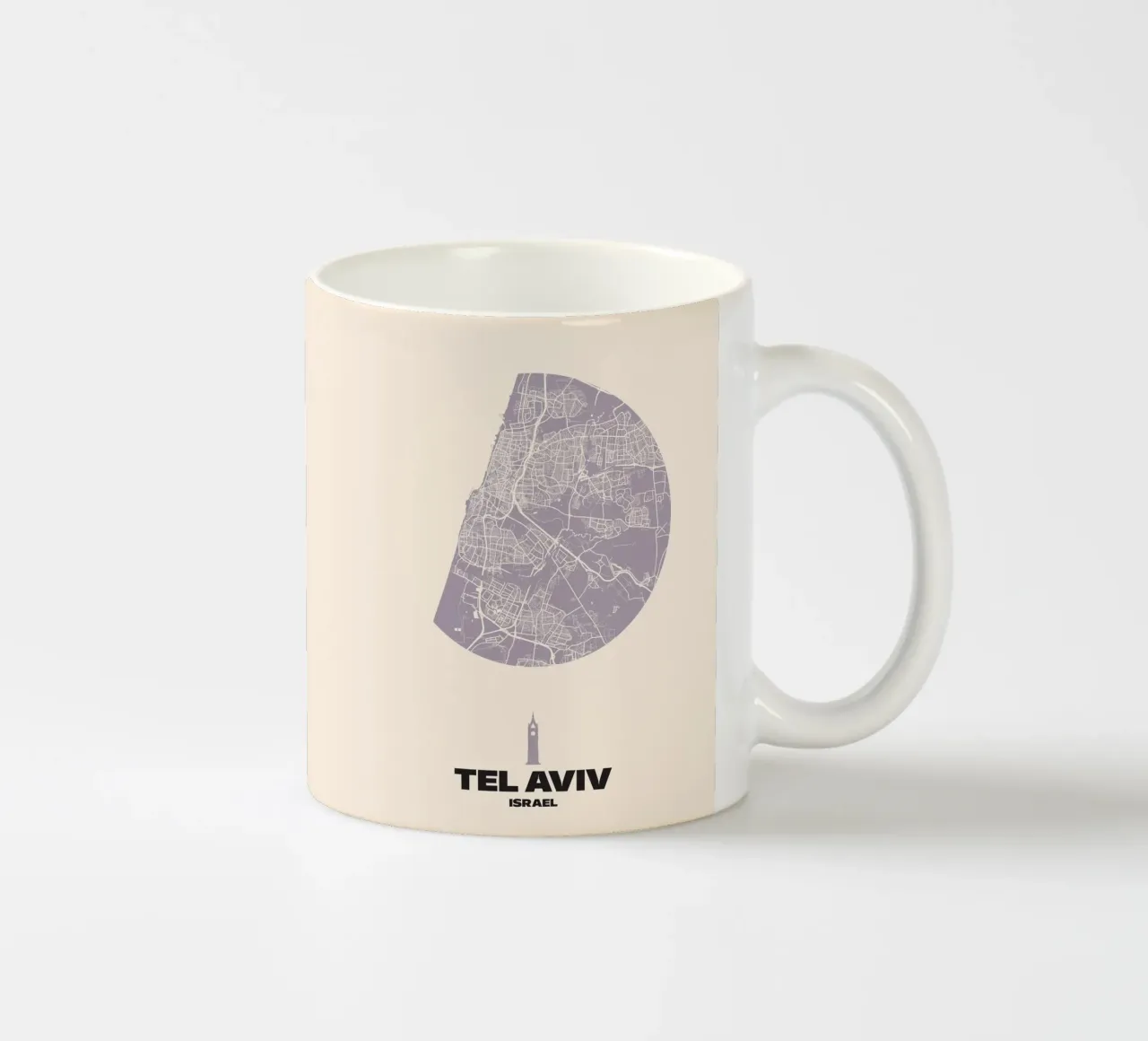 Tel Aviv  Half Circle View - City Circles tazza in ceramica da MOOODZART