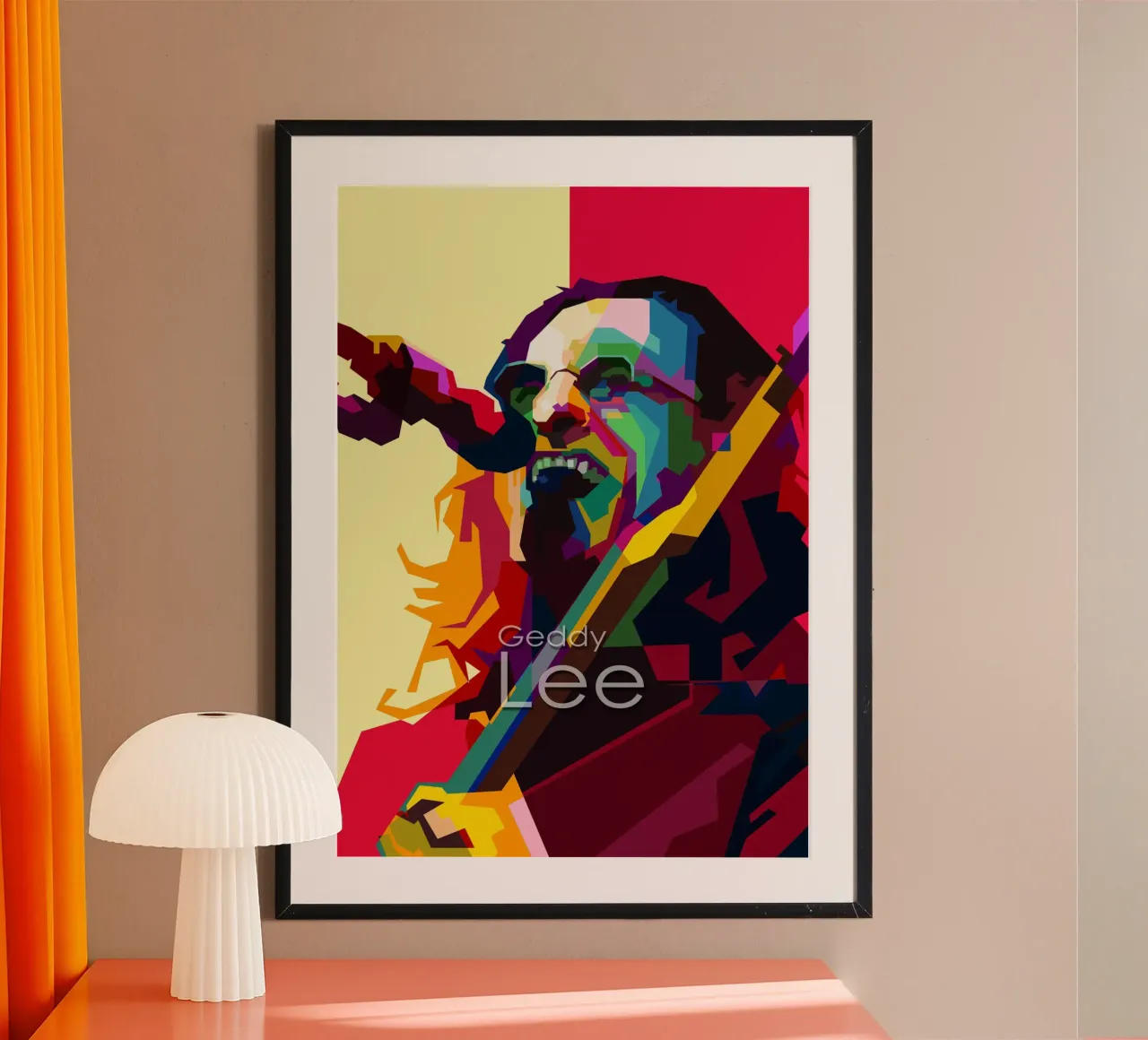 Geddy Lee Rush Cantante musicista WPAP Trending Now poster da Artkreator