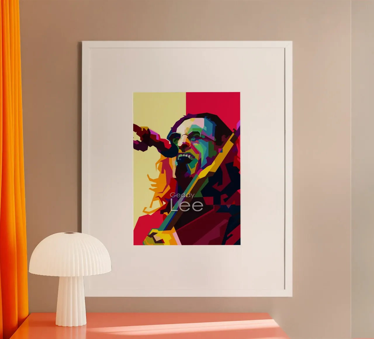 Geddy Lee Rush Cantante musicista WPAP Trending Now poster da Artkreator