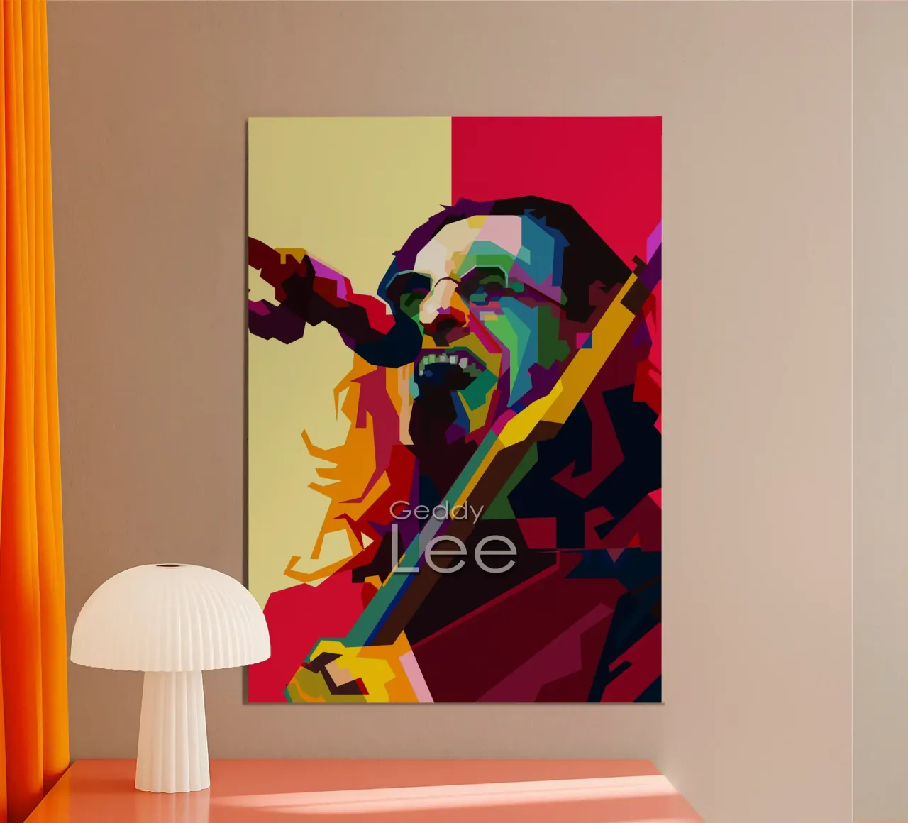 Geddy Lee Rush Cantante musicista WPAP Trending Now poster da Artkreator