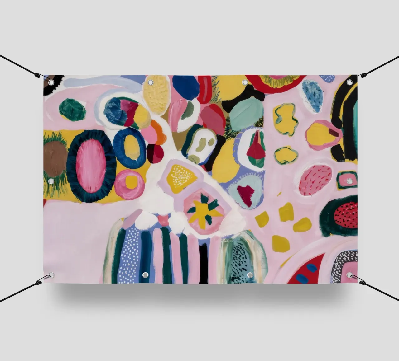 Roseate U-Form Echoes telo in pvc da Sublime Layers