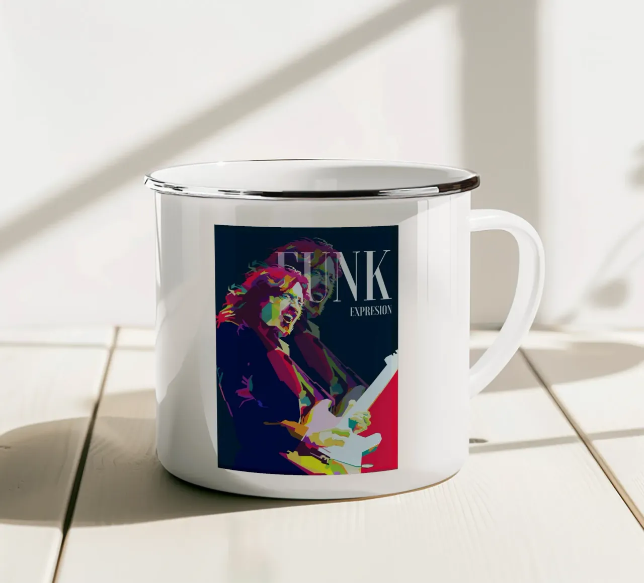 John Frusciante Funk Metal WPAP Trending Now tazza in smalto da Artkreator