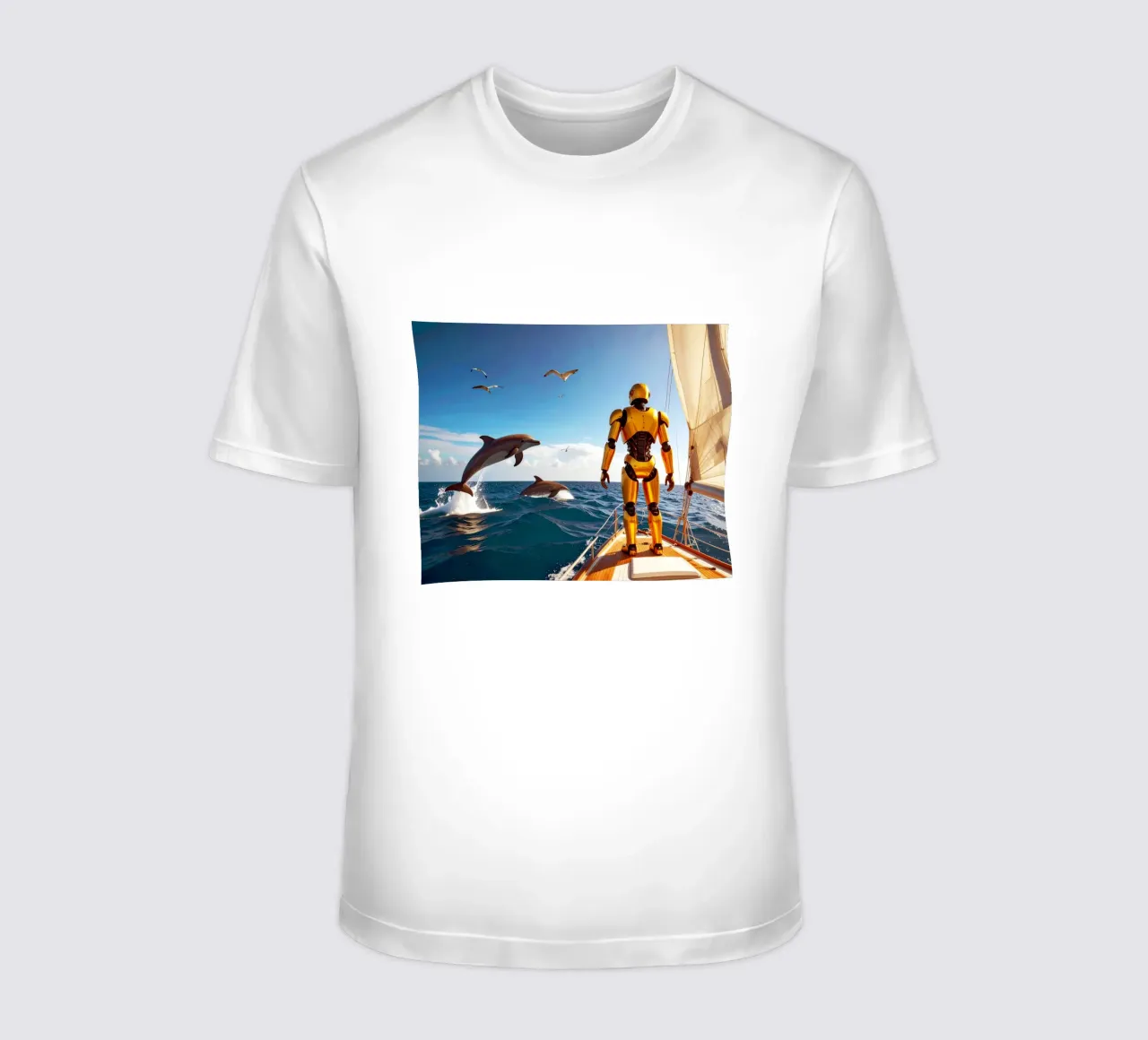 ROBOT SUR UN VOILIER. camiseta de Thierry vobmann photography