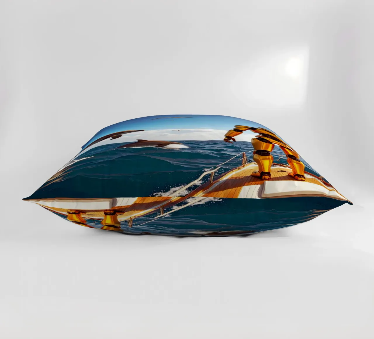 ROBOT SUR UN VOILIER. cuscino da Thierry vobmann photography