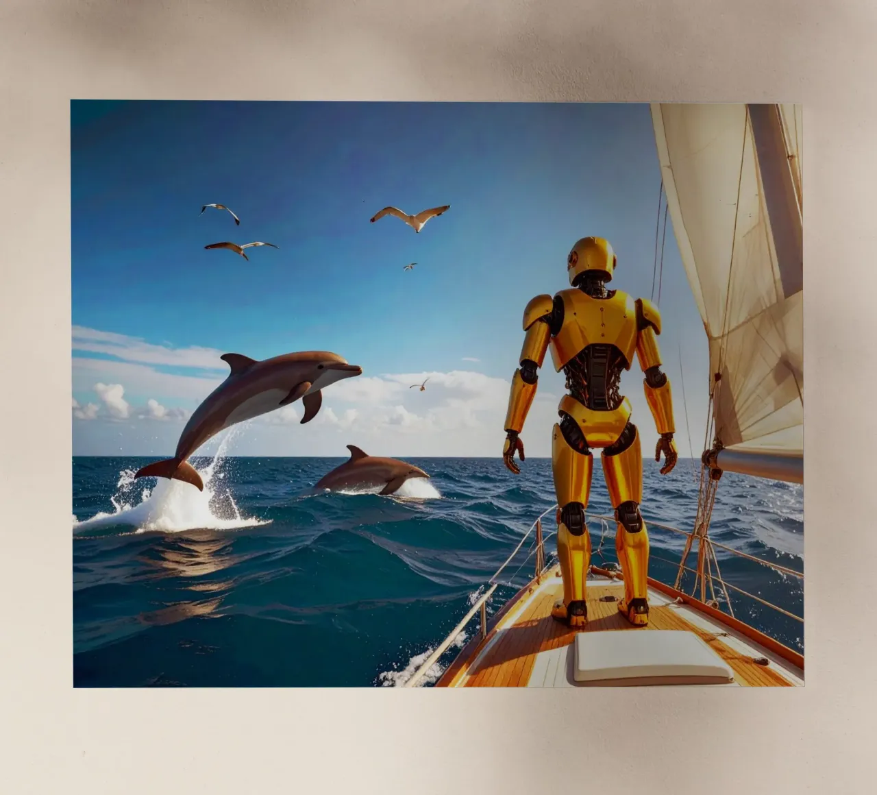 ROBOT SUR UN VOILIER. pellicola backlit da Thierry vobmann photography