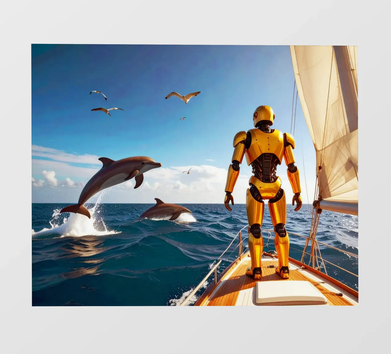 ROBOT SUR UN VOILIER. pellicola backlit da Thierry vobmann photography