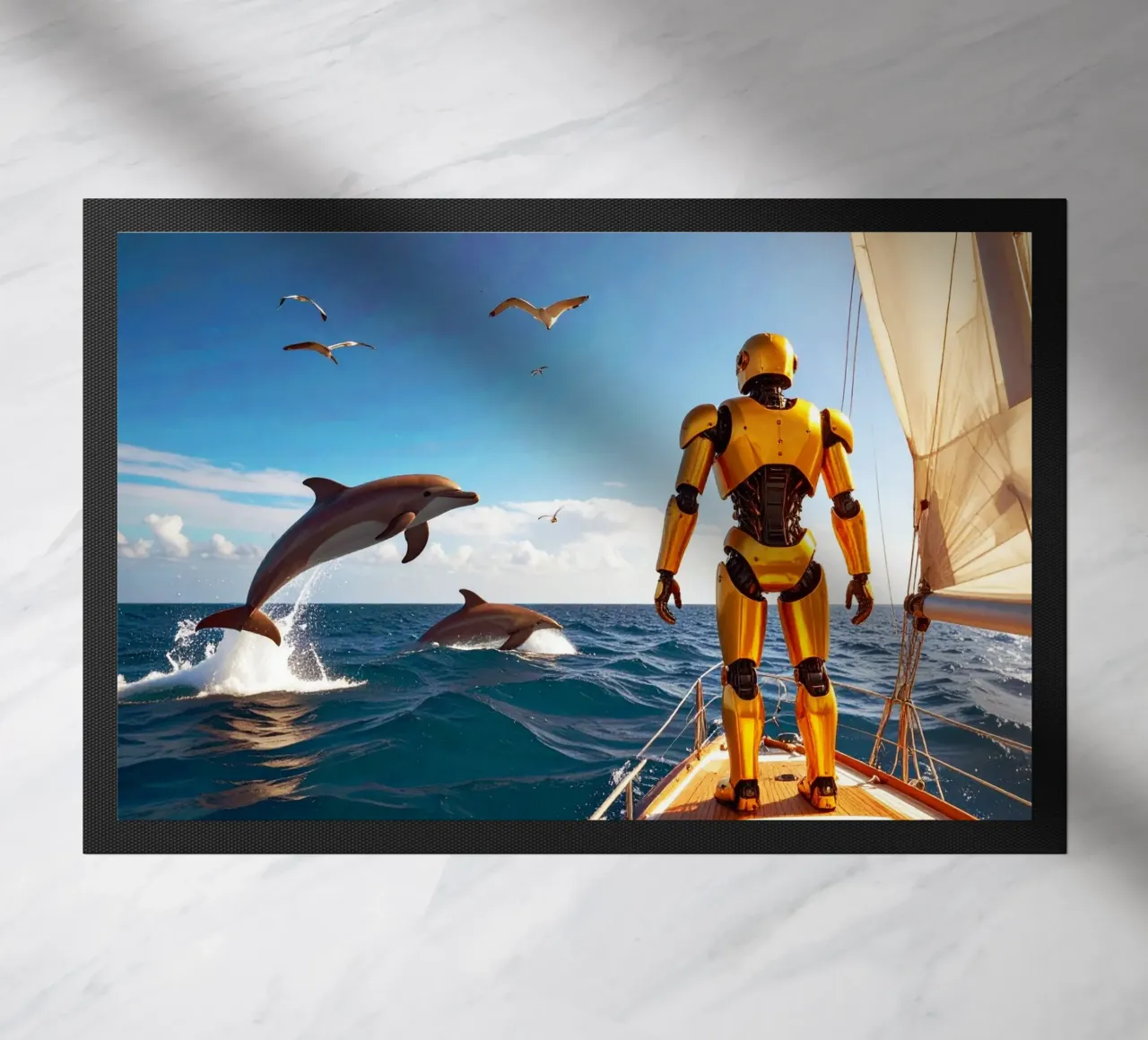 ROBOT SUR UN VOILIER. zerbino da Thierry vobmann photography