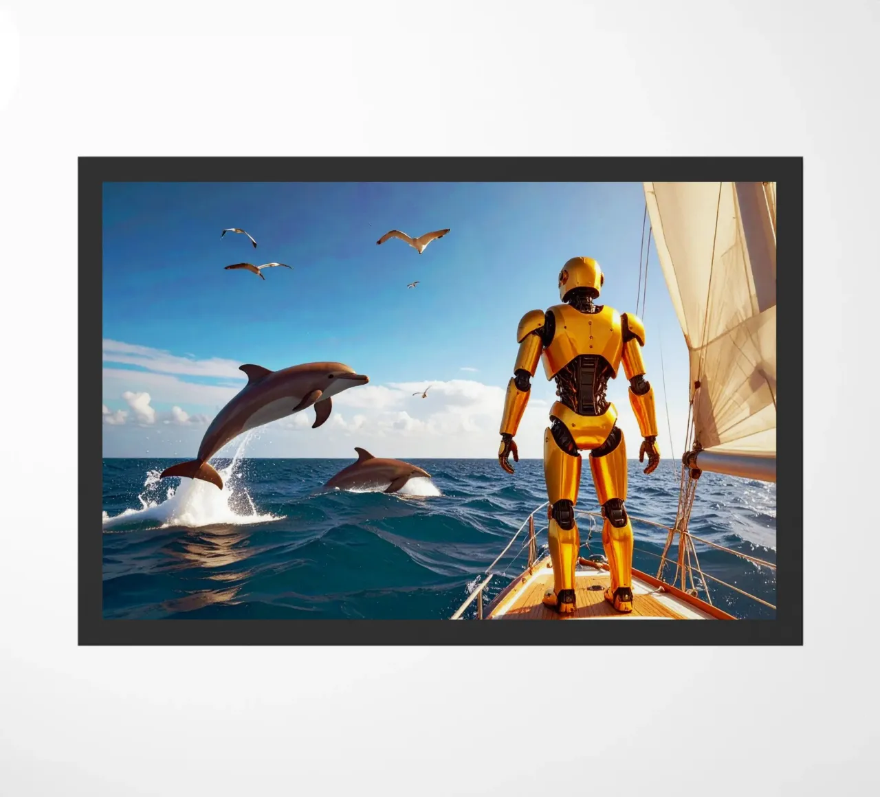 ROBOT SUR UN VOILIER. zerbino da Thierry vobmann photography