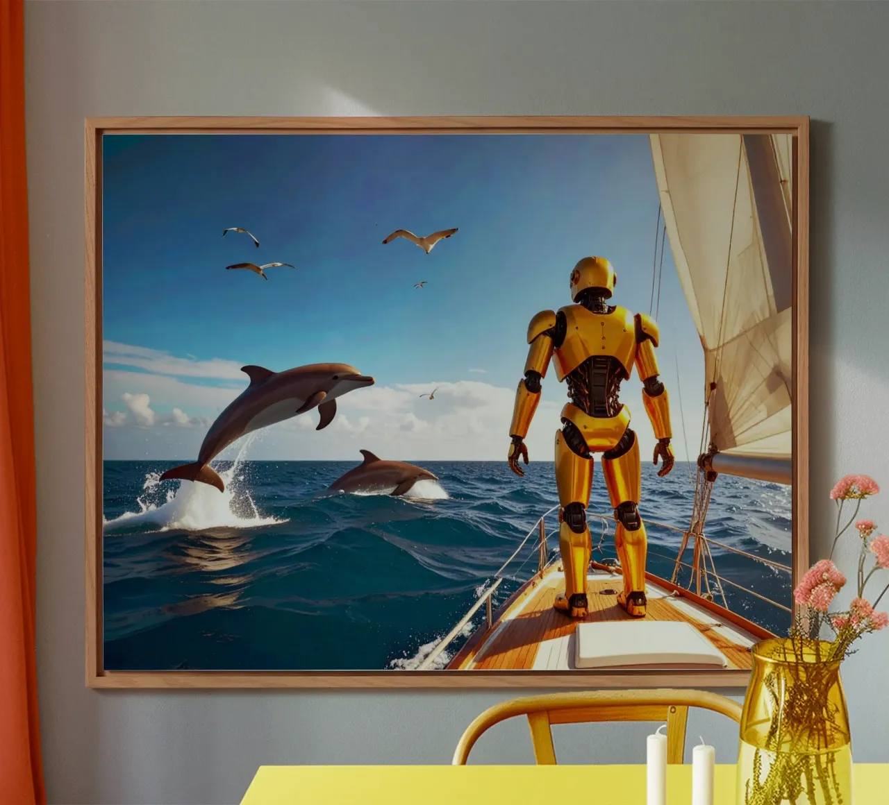 ROBOT SUR UN VOILIER. alluminio dibond da Thierry vobmann photography