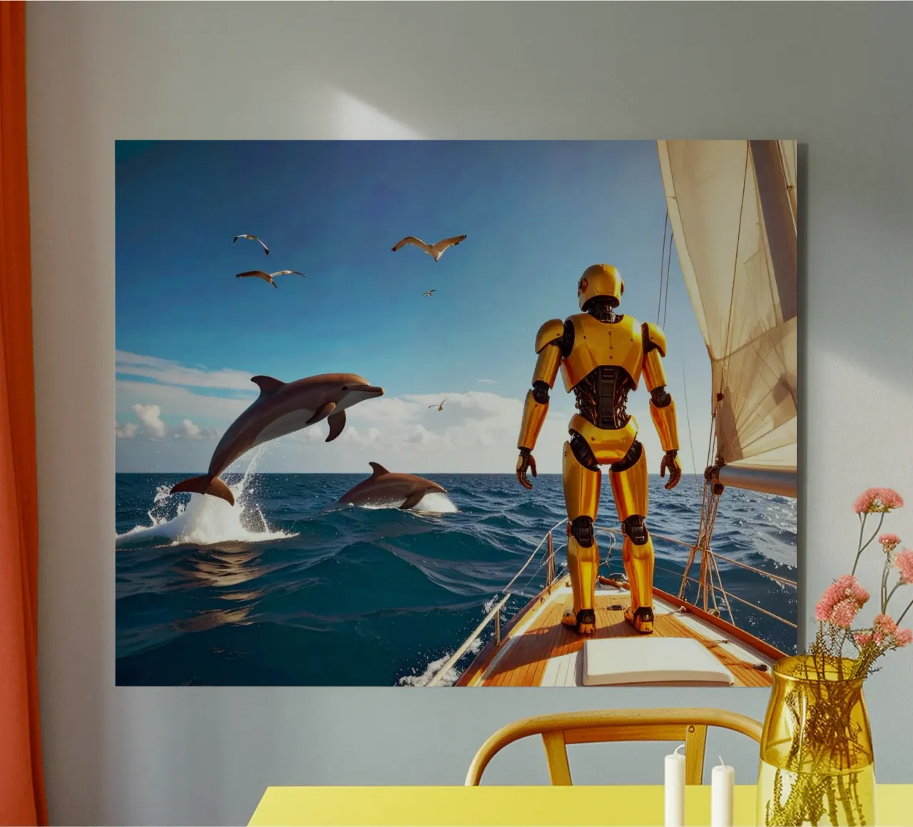 ROBOT SUR UN VOILIER. alluminio dibond da Thierry vobmann photography