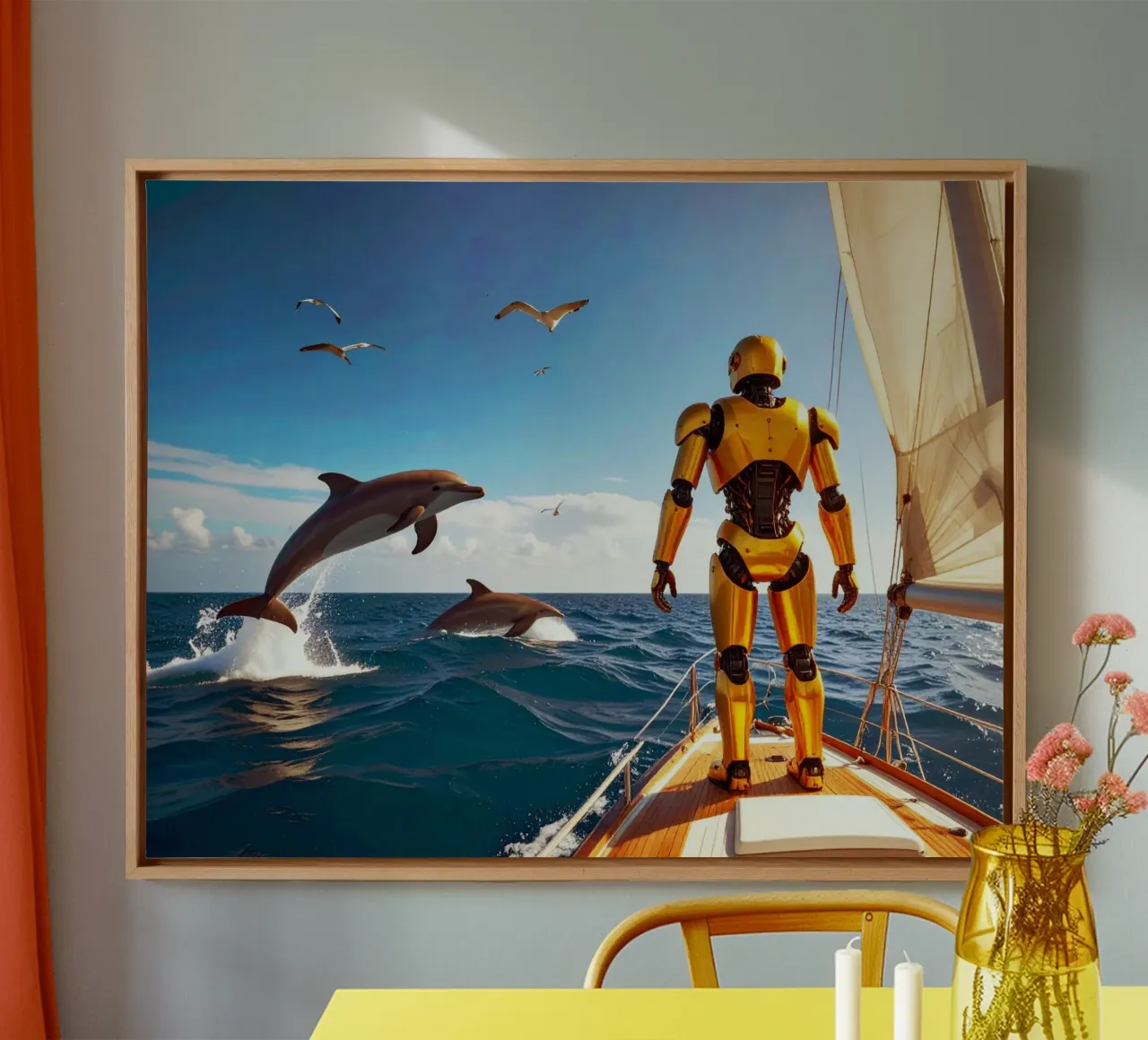 ROBOT SUR UN VOILIER. tela da Thierry vobmann photography