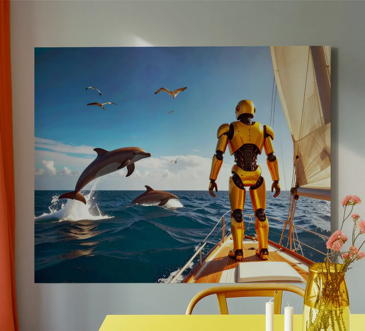 ROBOT SUR UN VOILIER. tela da Thierry vobmann photography