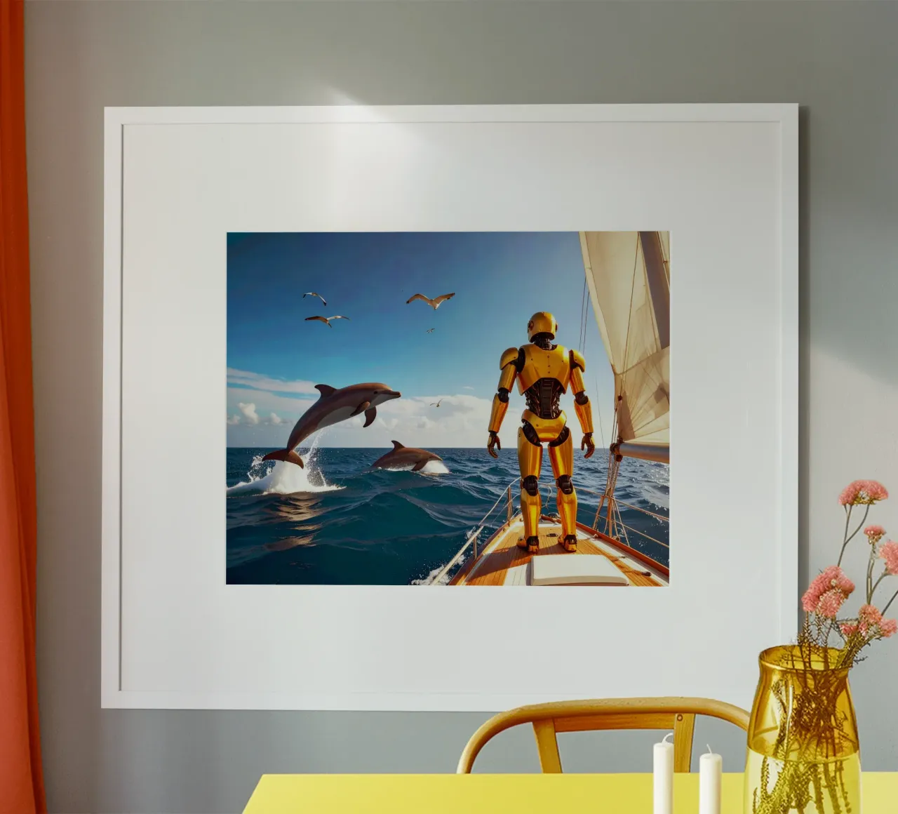 ROBOT SUR UN VOILIER. carta hahnemühle da Thierry vobmann photography