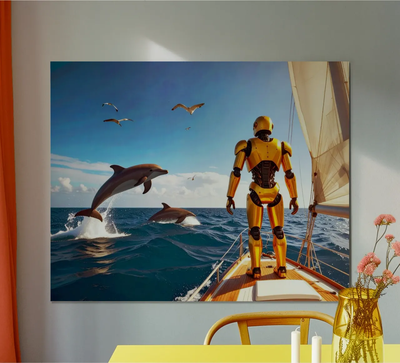 ROBOT SUR UN VOILIER. carta hahnemühle da Thierry vobmann photography