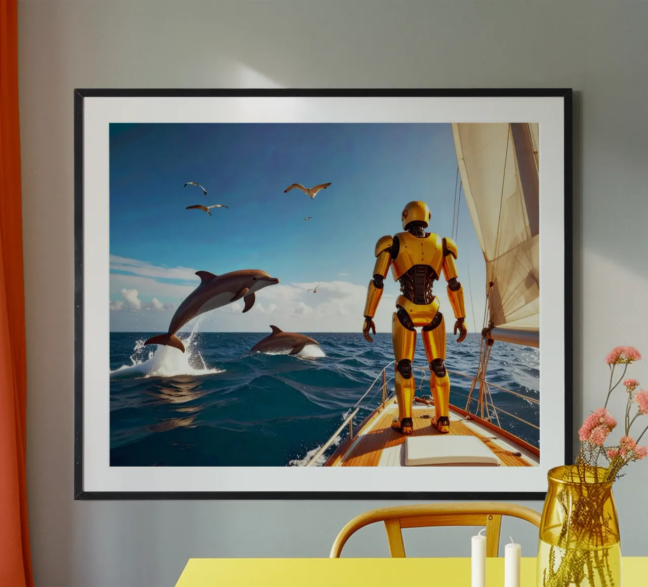 ROBOT SUR UN VOILIER. hahnemühle de Thierry vobmann photography