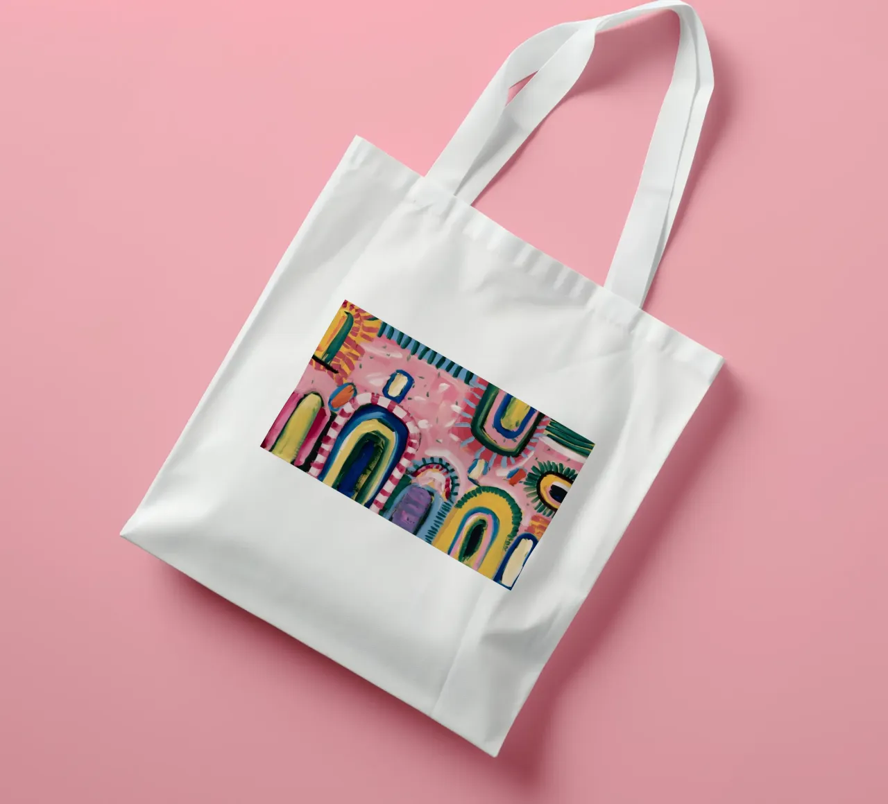 Prismatic Arch Rhythms tote bag by Sublime Layers