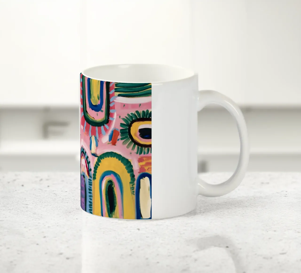 Ritmi dell'arco prismatico tazza in ceramica da Sublime Layers
