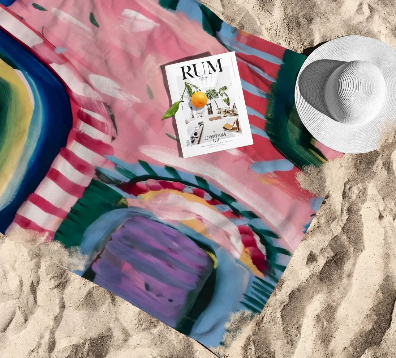 Prismatic Arch Rhythms beach towel by Sublime Layers