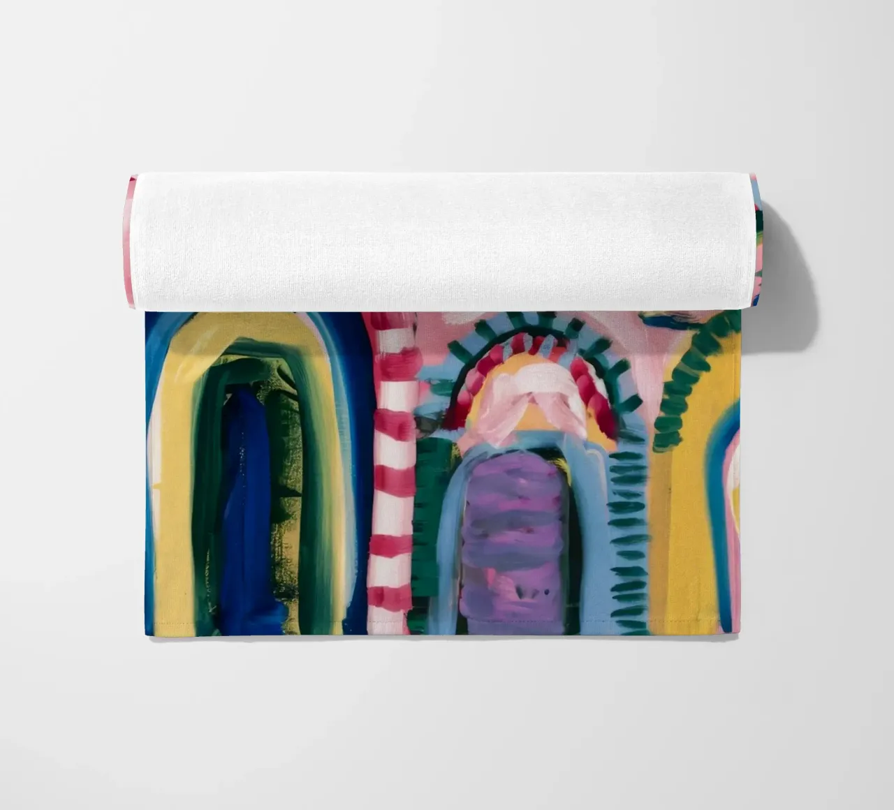 Prismatic Arch Rhythms beach towel by Sublime Layers