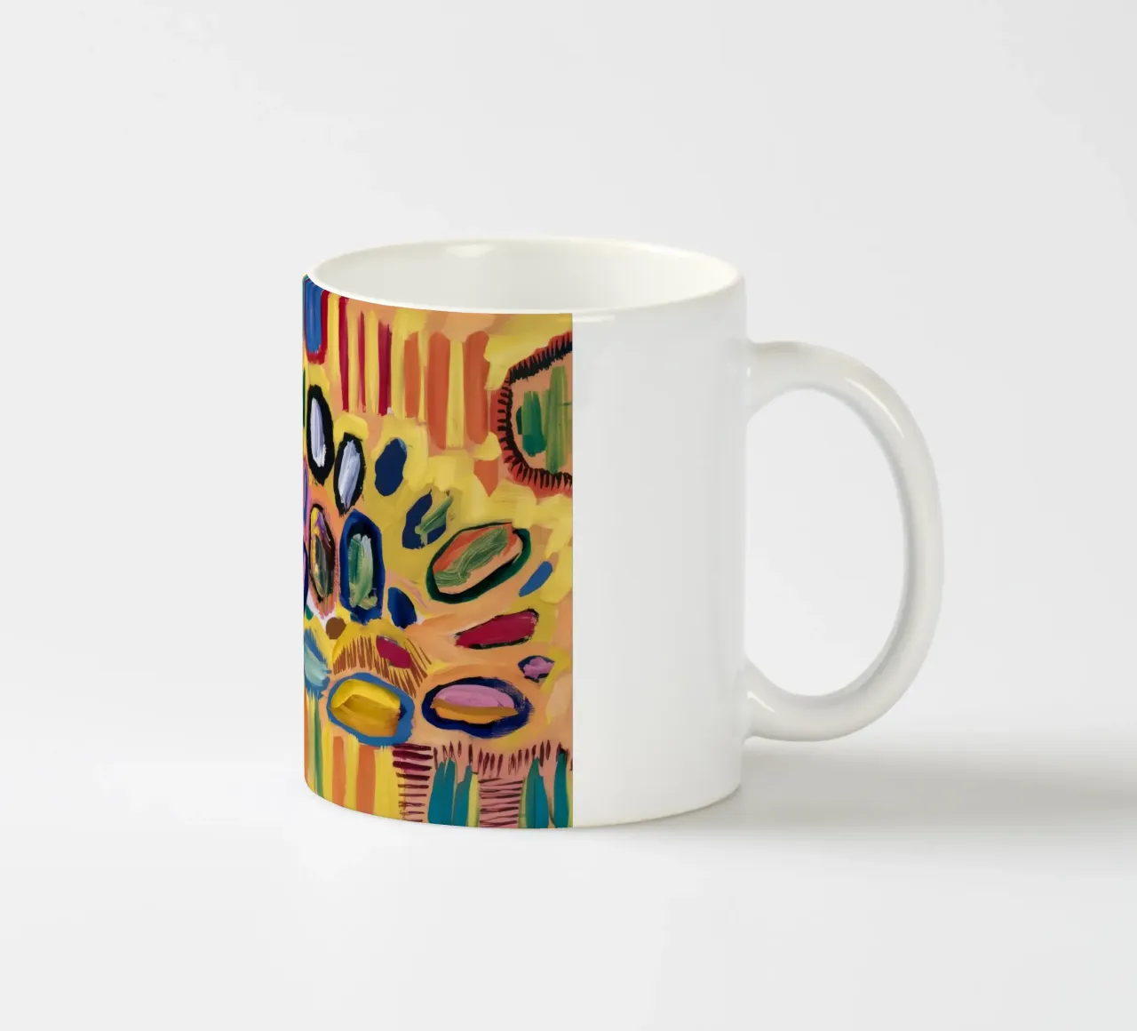 Modelli di boschetto ocra tazza in ceramica da Sublime Layers