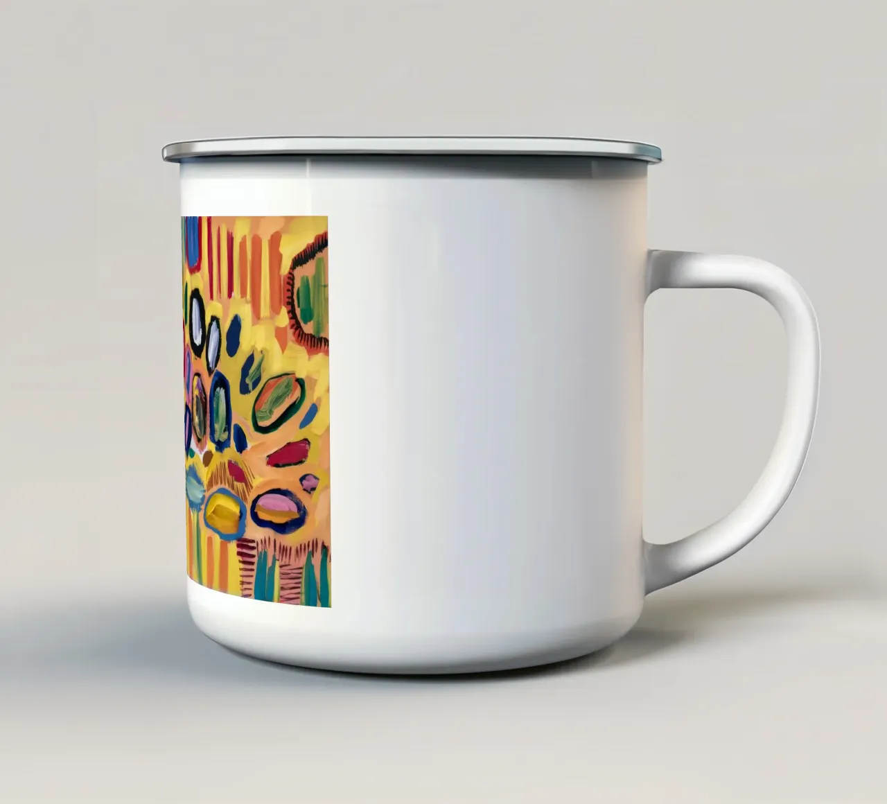 Modelli di boschetto ocra tazza in smalto da Sublime Layers
