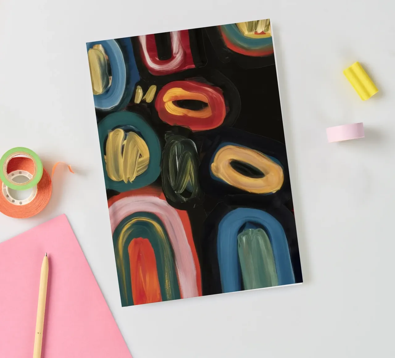 Nocturne Form Glow notebook by Sublime Layers