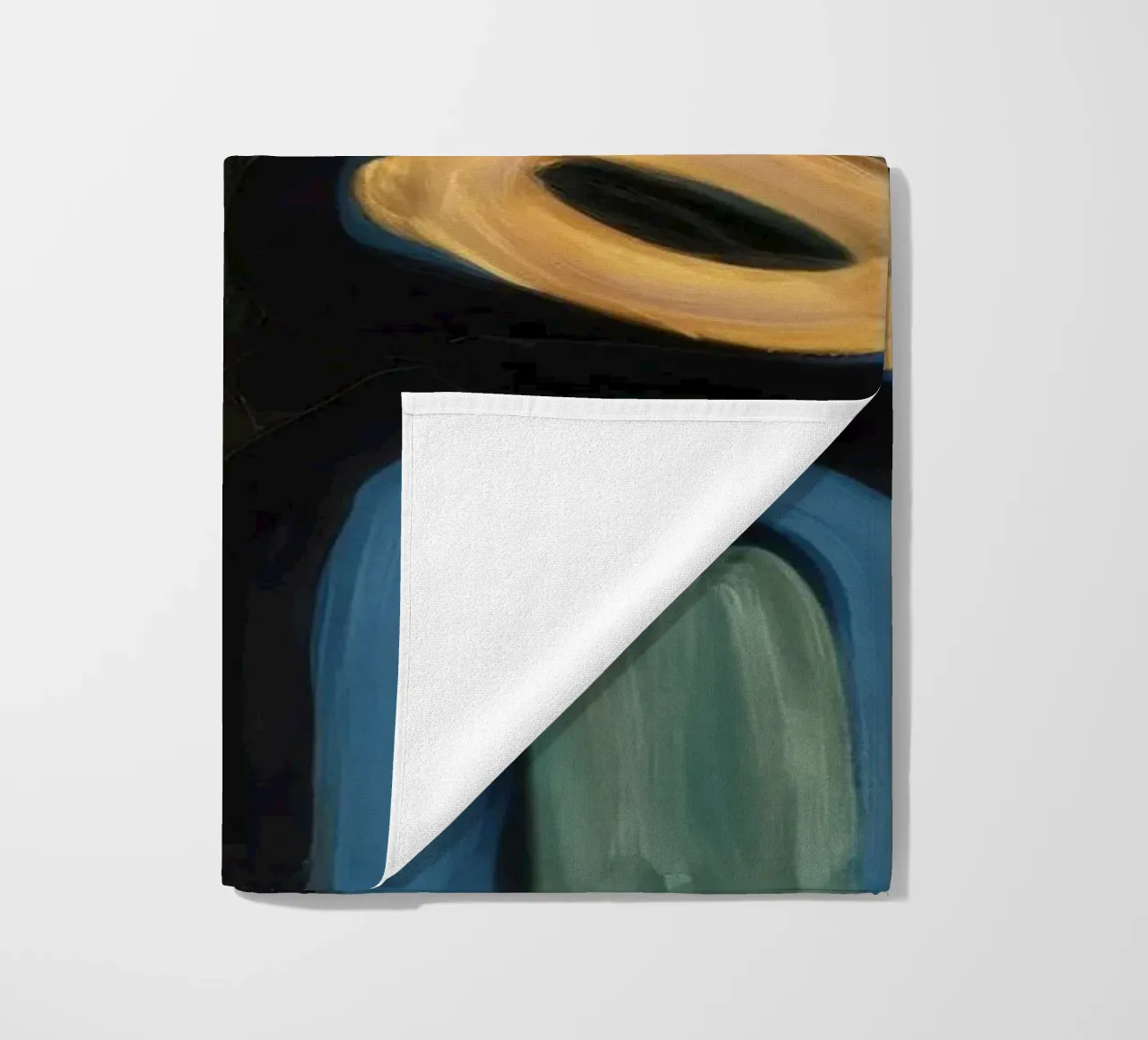 Nocturne Form Glow beach towel by Sublime Layers