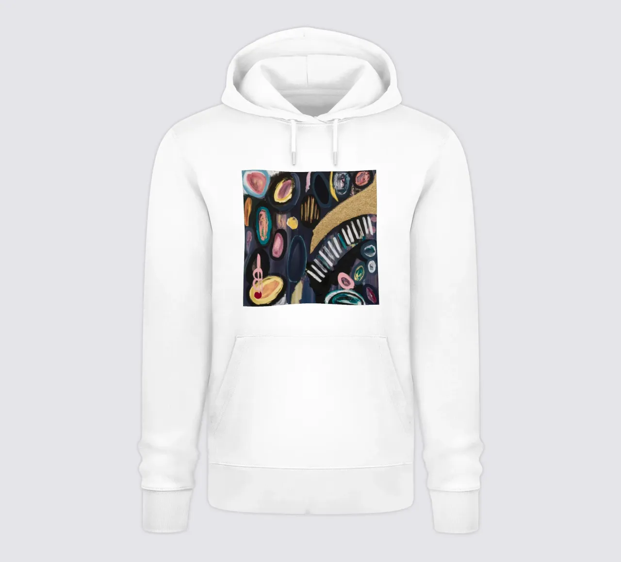 Linee della notte dorata felpa con cappuccio da Sublime Layers
