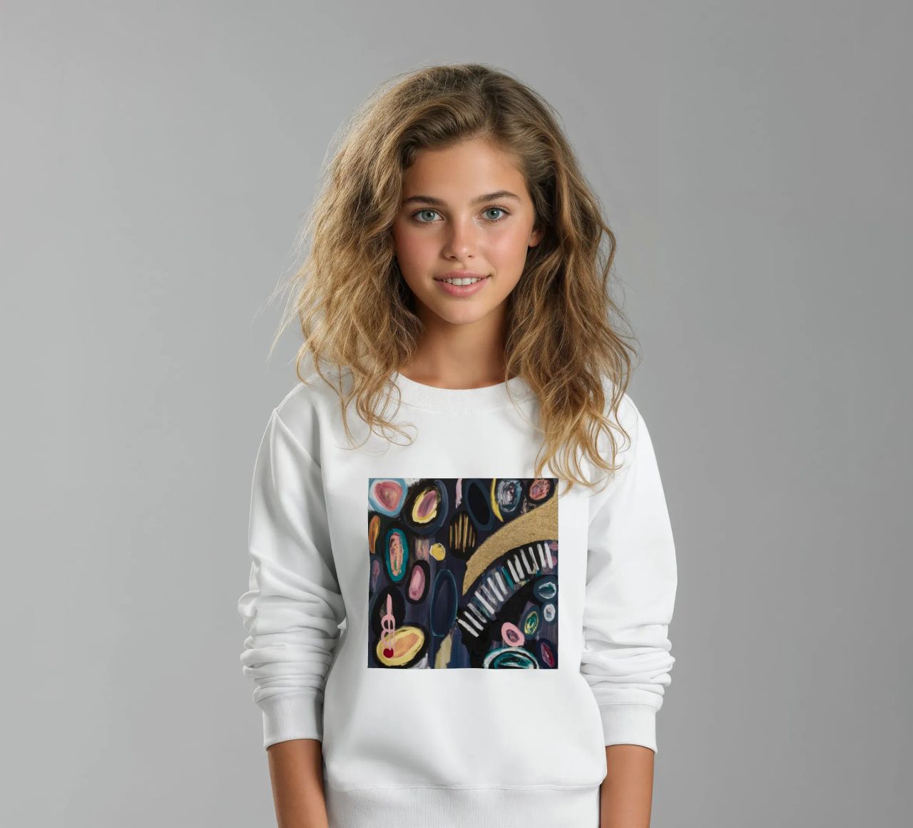 Linee della notte dorata felpa bambino da Sublime Layers