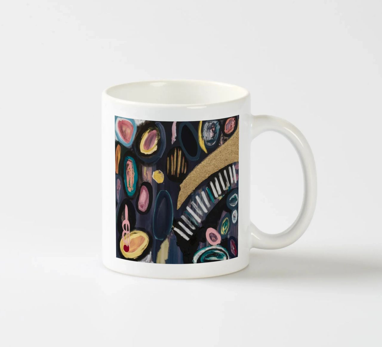Linee della notte dorata tazza in ceramica da Sublime Layers