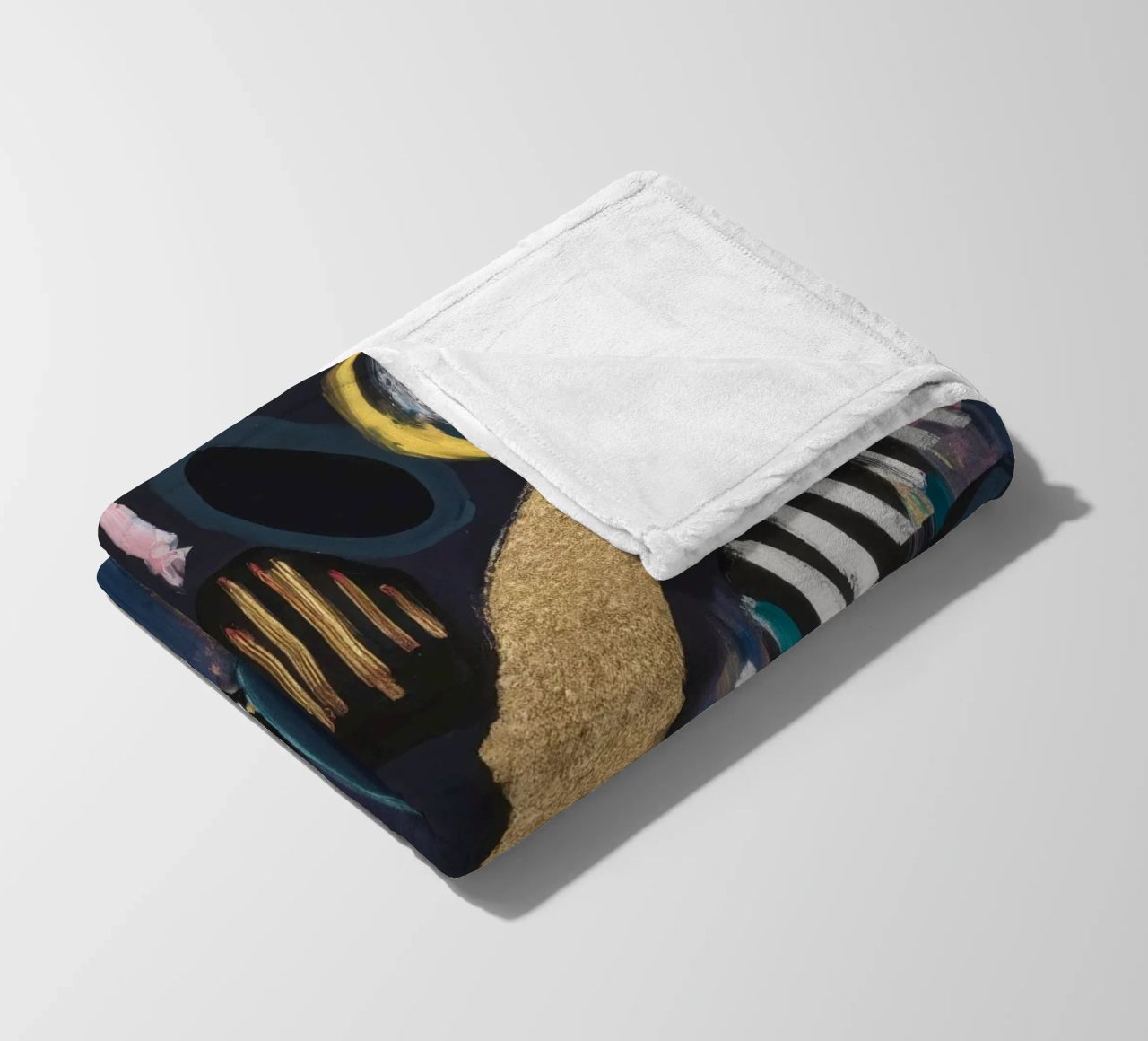 Linee della notte dorata coperta in pile da Sublime Layers