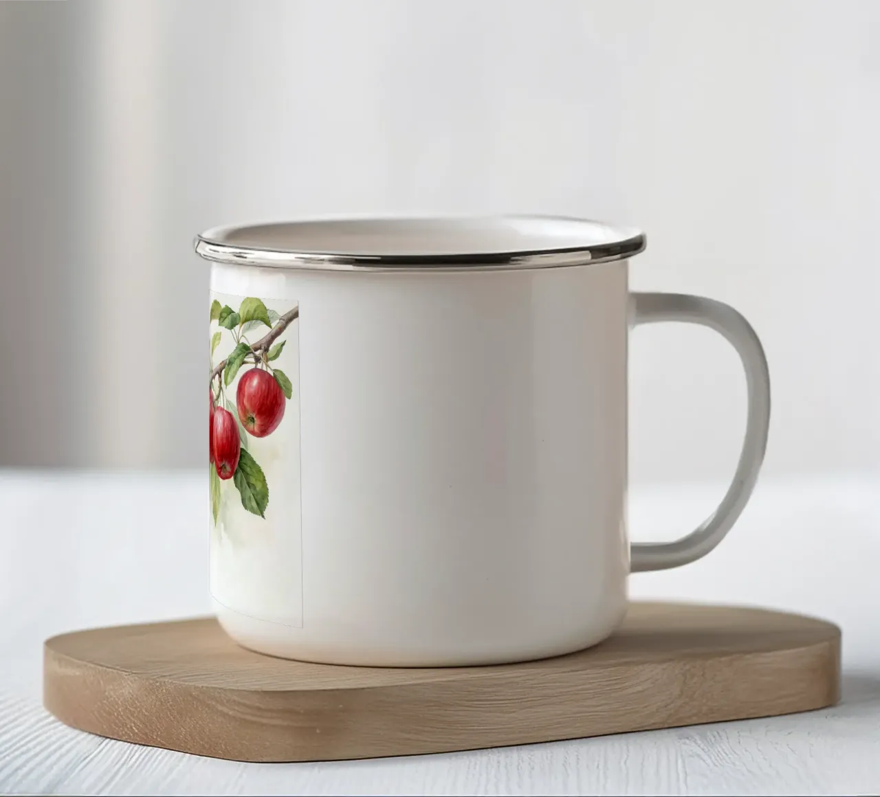 Mele tazza in smalto da Point and Art