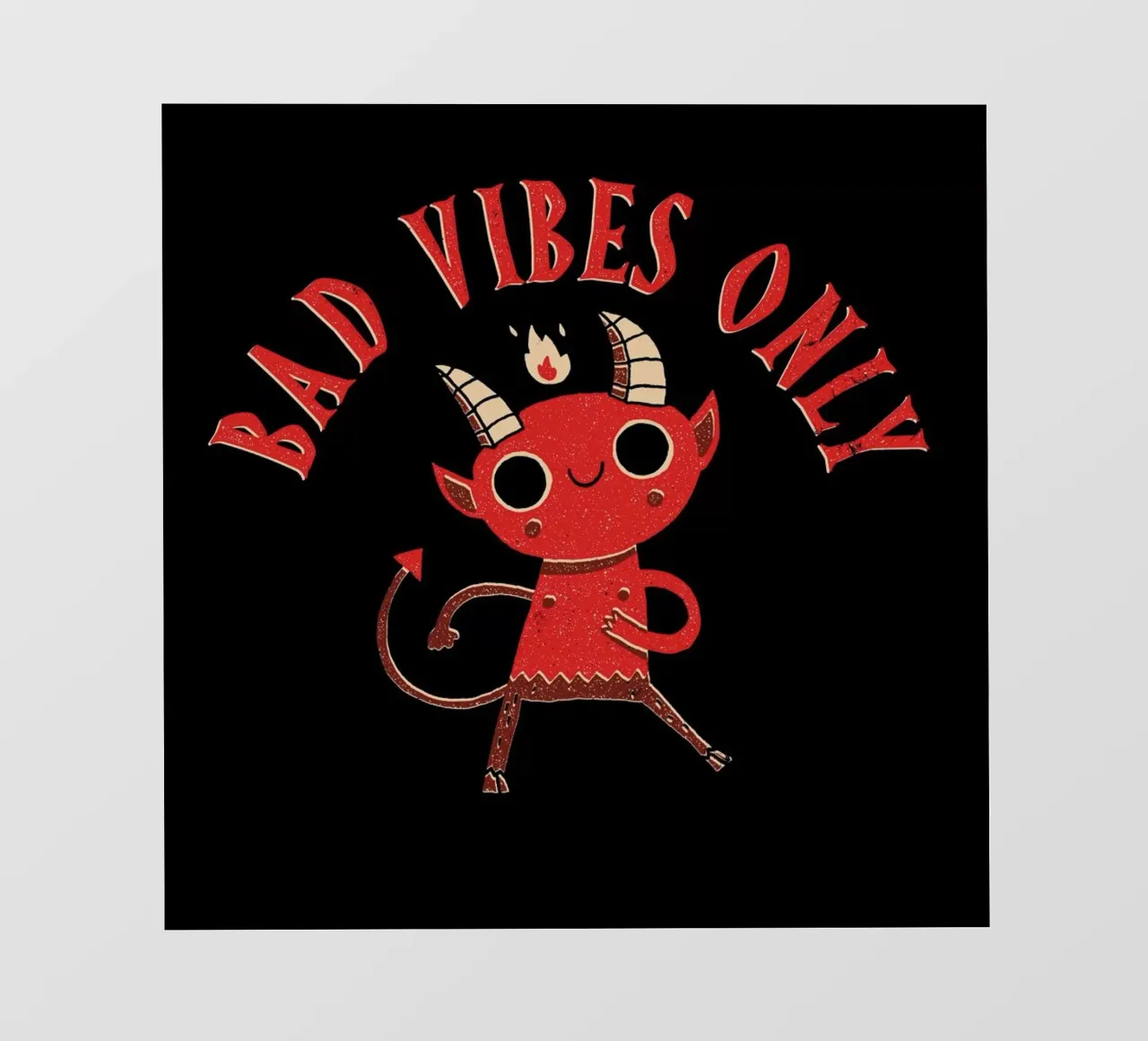 Bad Vibes Only Backlit Folie von DinoMike