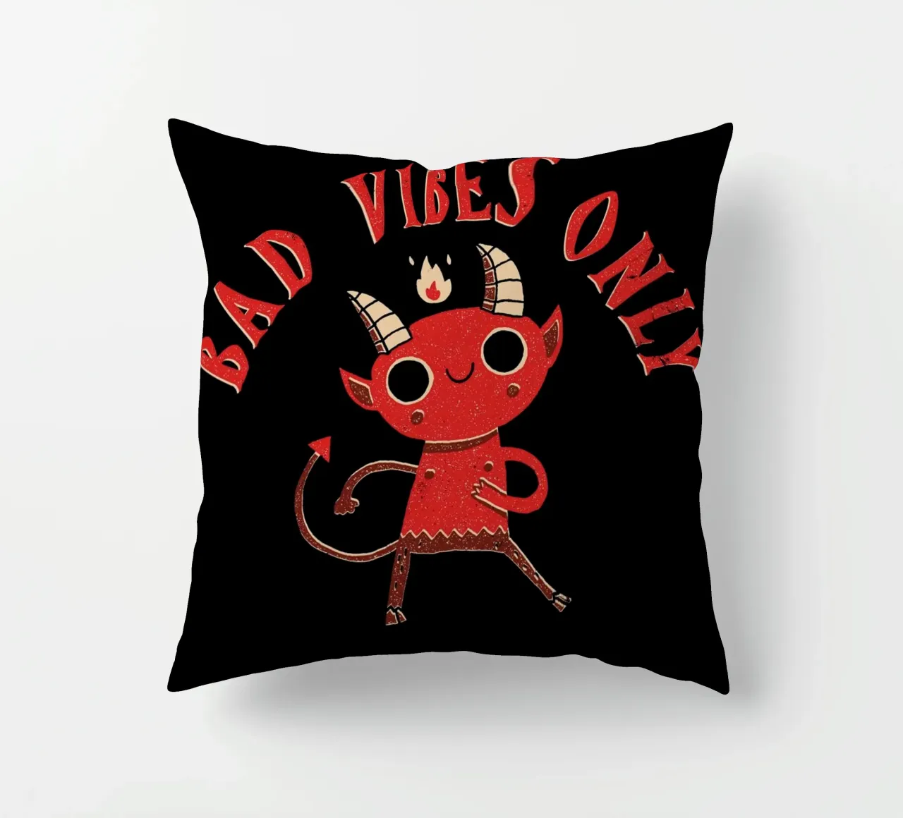 Bad Vibes Only Kissen von DinoMike