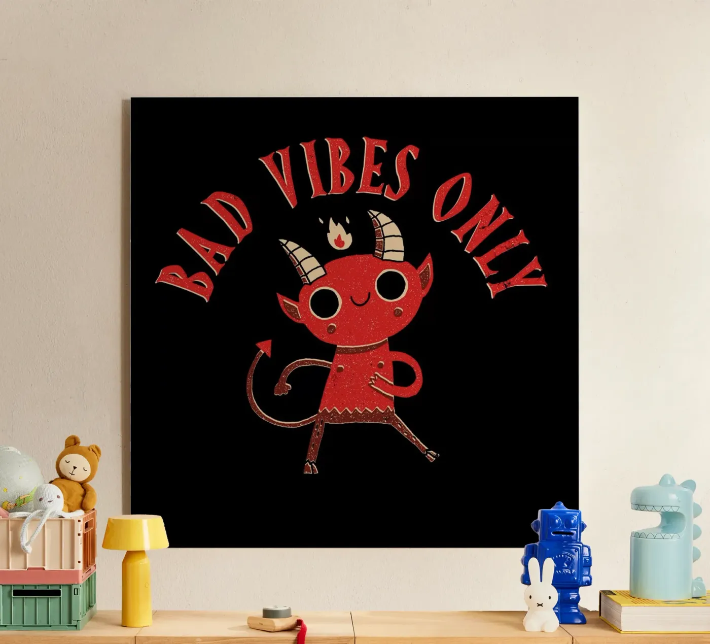 Bad Vibes Only acryl van DinoMike