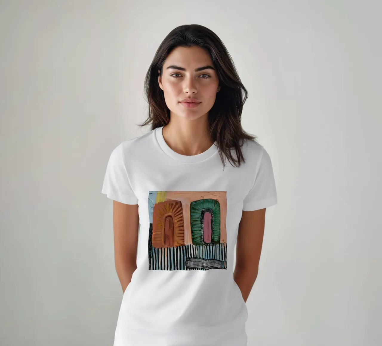 Ruscelli ad arco strutturati t-shirt da Sublime Layers