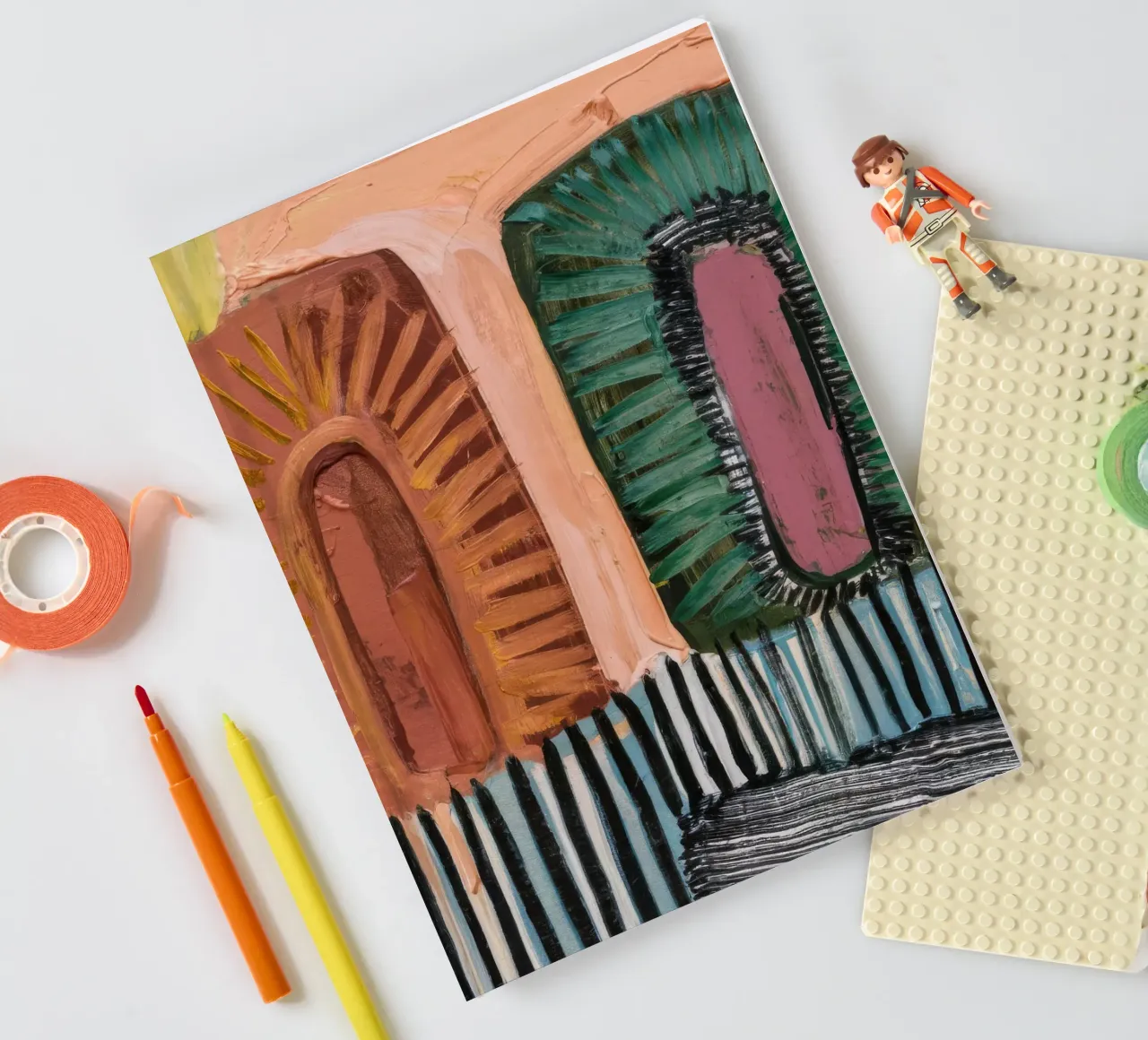 Textured Arch Streams notebook by Sublime Layers