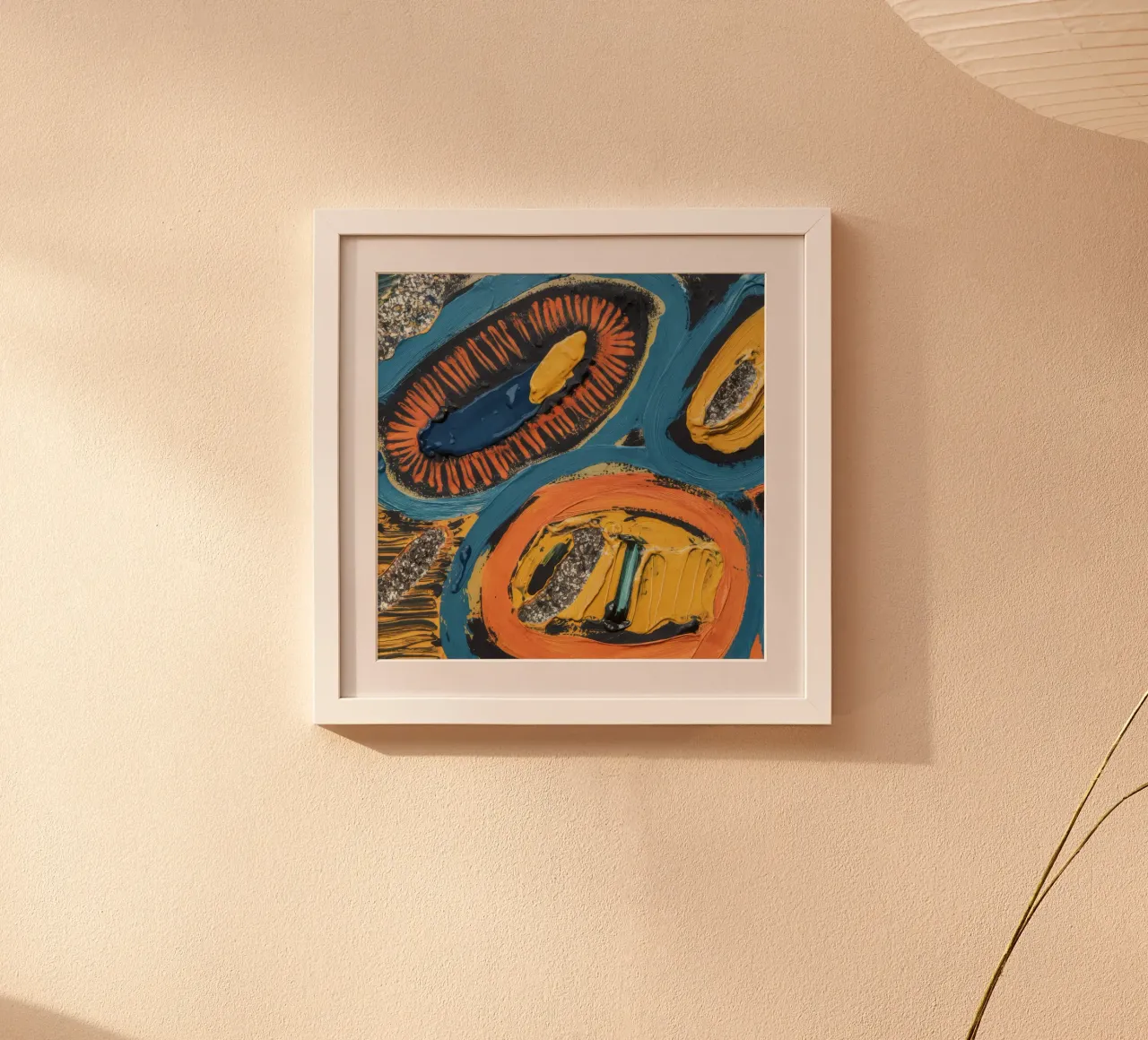 Moduli del tesoro sommerso poster con telaio in legno da Sublime Layers