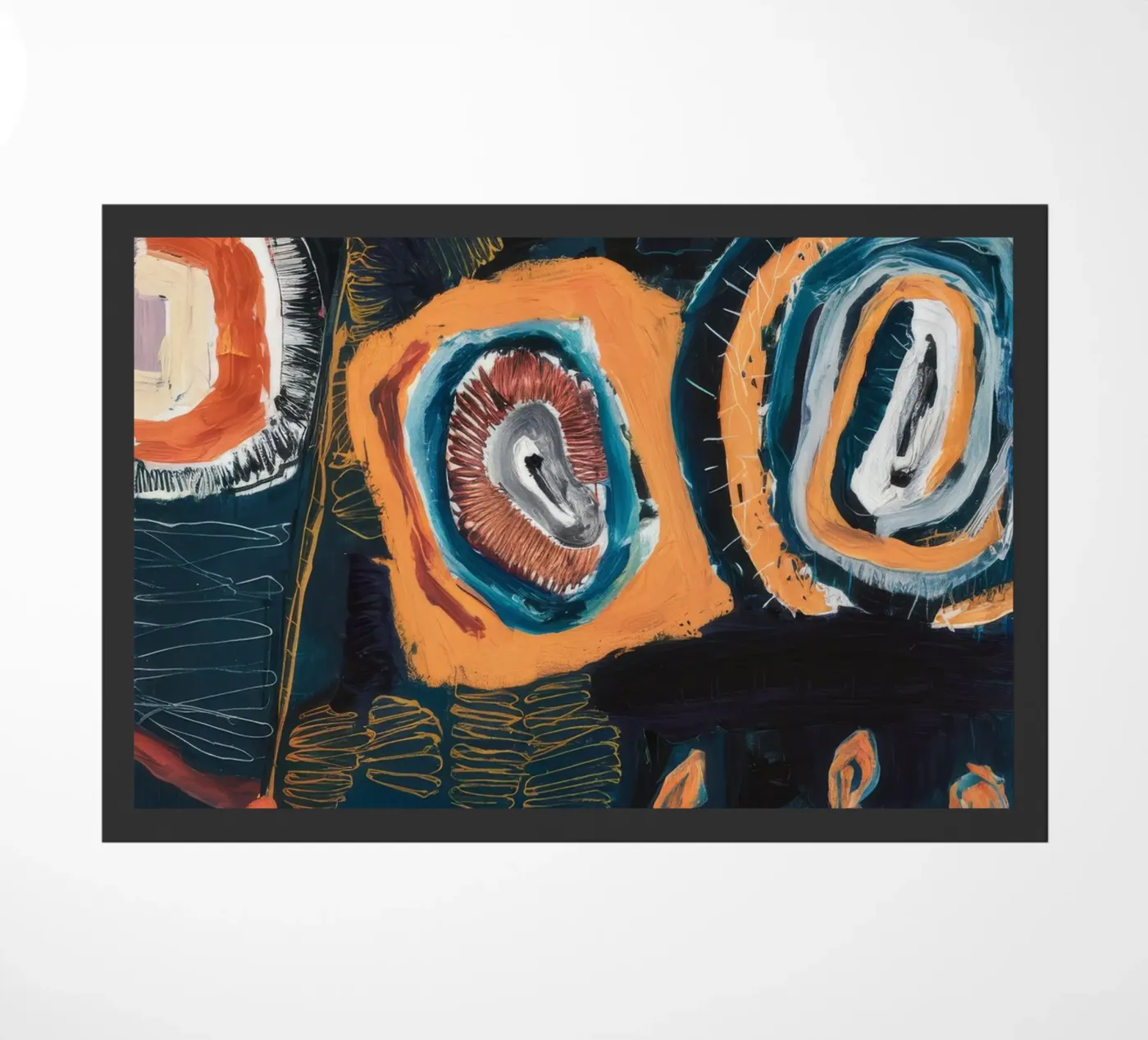 Cosmic Ring Nebula doormat by Sublime Layers